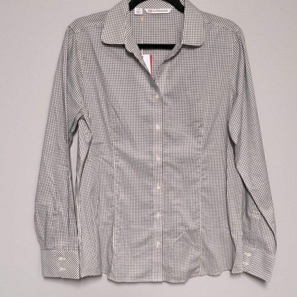 NWT Cutter & Buck Long Sleeve Button Down Blouse